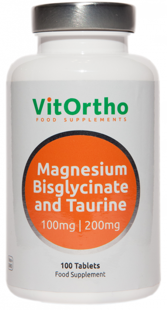 magnesium Bisglycinate and Taurine Bottle