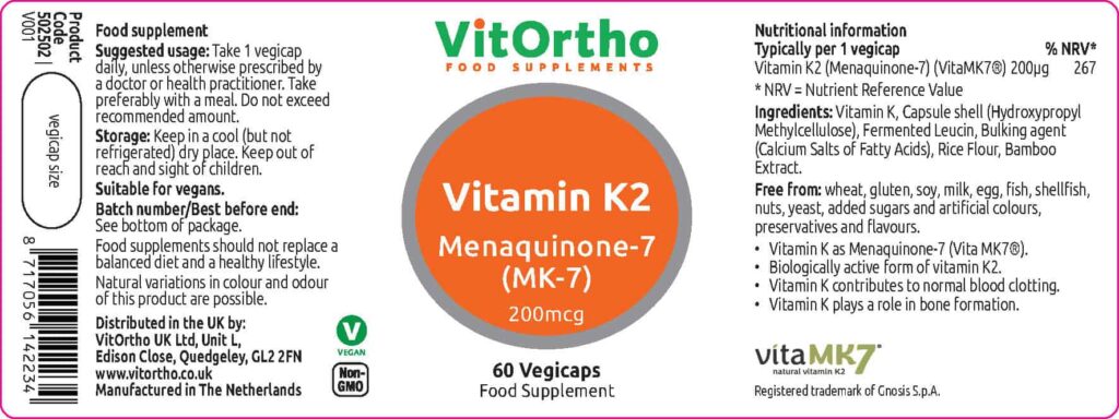 502502_Vitamin K2 Menaquinone-7 (MK7) 200 mcg_60_56x150_V001
