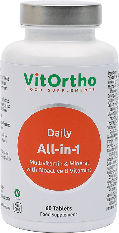 Daily All-in-1 multivitamin and mineral with bioactive b vitamins